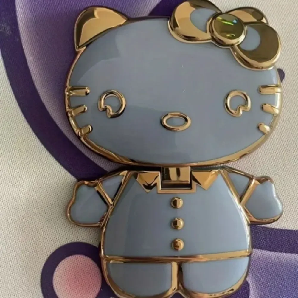 Hello Kitty Rotatable Folding Phone Stand Mirror - BLUE